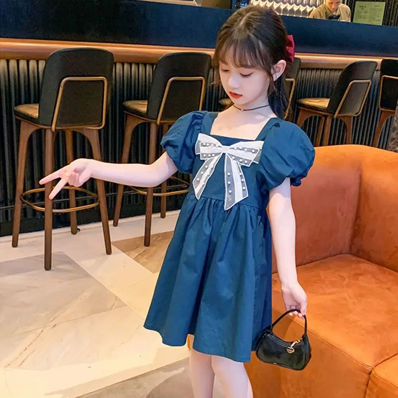 Princess Dress Fashion Holiday 2025 Girls Casual Dresses 10 12 Years Old Girl Summer Clothes Girls' Frock 4 Children From 8 14 6
