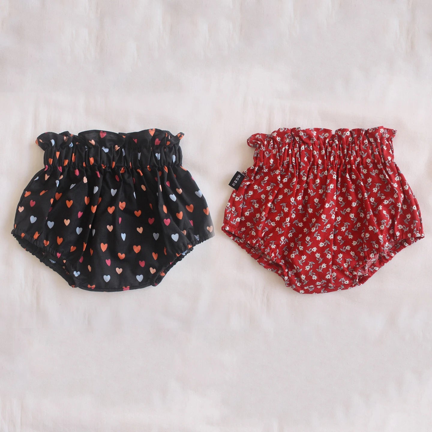 Ircomll 2pcs Summer Toddler Baby Girl Shorts Cotton Linen Floral Breathable Lounge Kids Pants Children Loose PP Pants Shorts