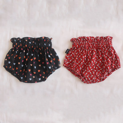 Ircomll 2pcs Summer Toddler Baby Girl Shorts Cotton Linen Floral Breathable Lounge Kids Pants Children Loose PP Pants Shorts
