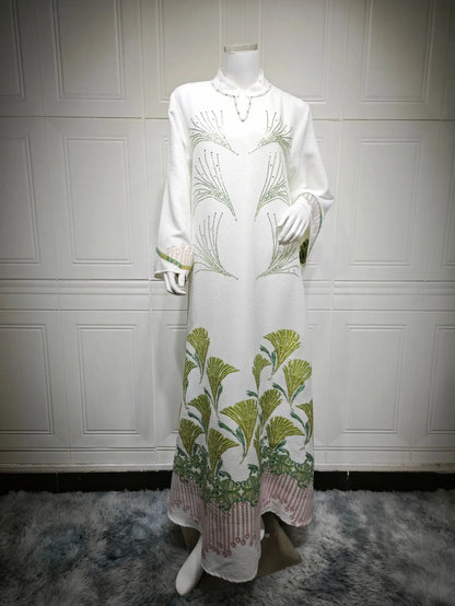 Eid Abaya Dubai Diamond Muslim Dress Women Islam Jalabiya Winkle Kaftan Turkey Kebaya Caftan Marocain Femme Robe Djellaba Abayas