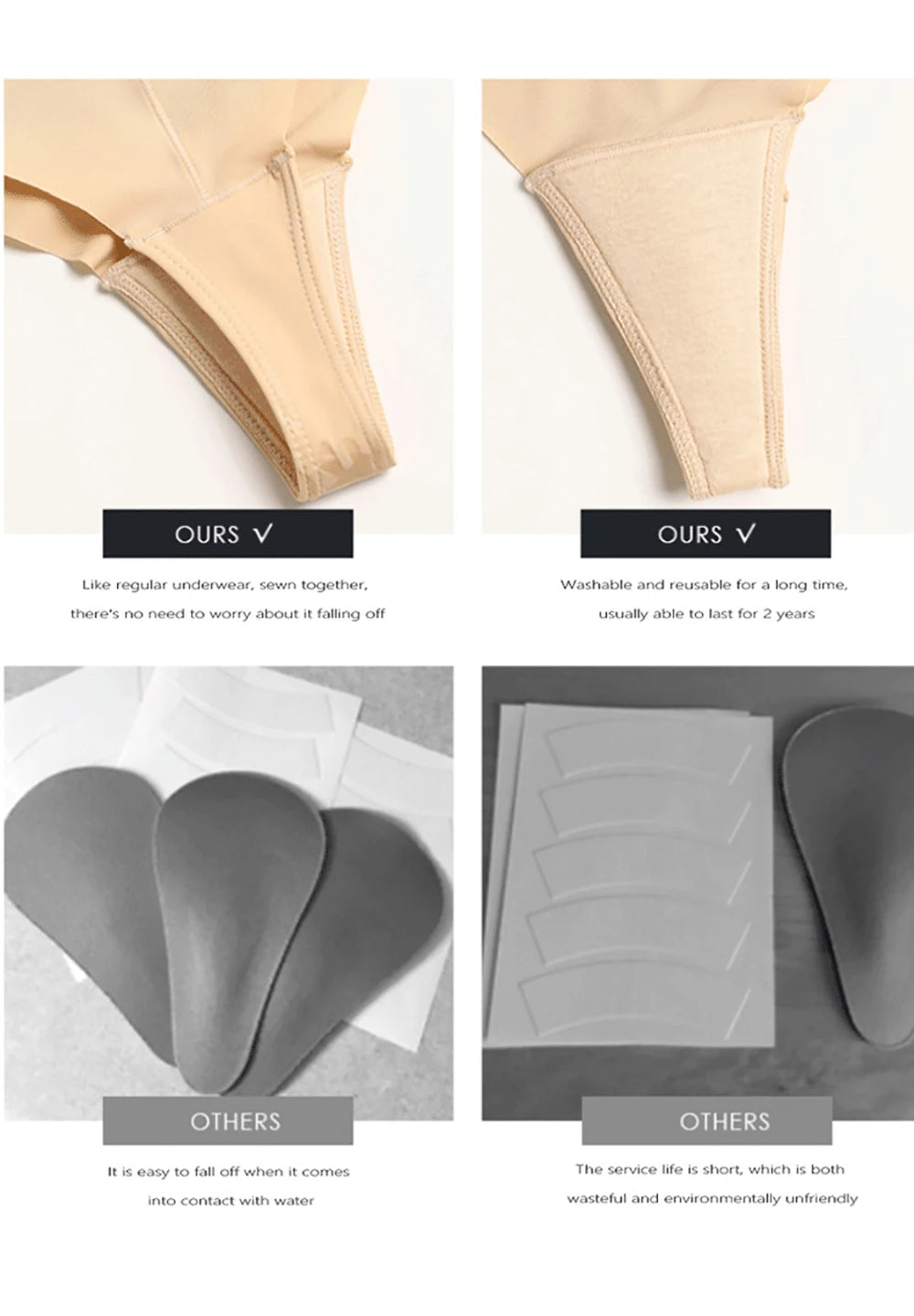 Camel Toe Cover Thong Cameltoe Prevention Underwear Invisible Seamless Panties Camel Toe Concealer for Yoga Leggings