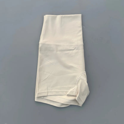 Solid Color Tight Soft Women Fitness Sport Short High Waist Yoga Short Legging Squatting Proof Comprehensive Training Athletic