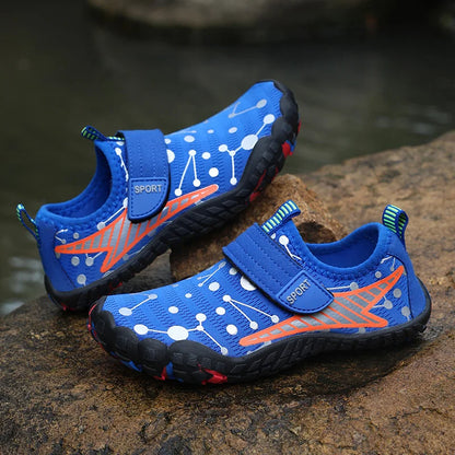 Children Beach Aqua Shoes Boy Girl Barefoot Water Shoes Quick-Dry Drainage Diving Swim Sandals Kids Fishing Surf Wading Sneakers