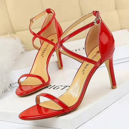 BIGTREE Shoes Buckle Strap High Heels 2026 New Women Heels Sandals Stiletto 11cm Sexy Heels Party Shoes Women Pumps Ladies Shoes