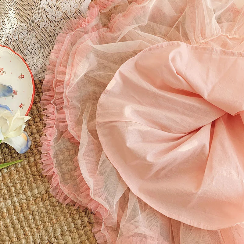 Girls' Ballet TuTu Dress 2-8 Years Fashion 2026 Summer New Kids Dancing Party Dress Performance Costume Princess Wedding Dress