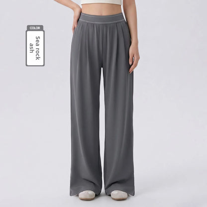 Women Loose Wide Leg Pants Casual Sweatpants with Pockets Lightweight Summer Trousers Comfy Lounge Yoga Pants