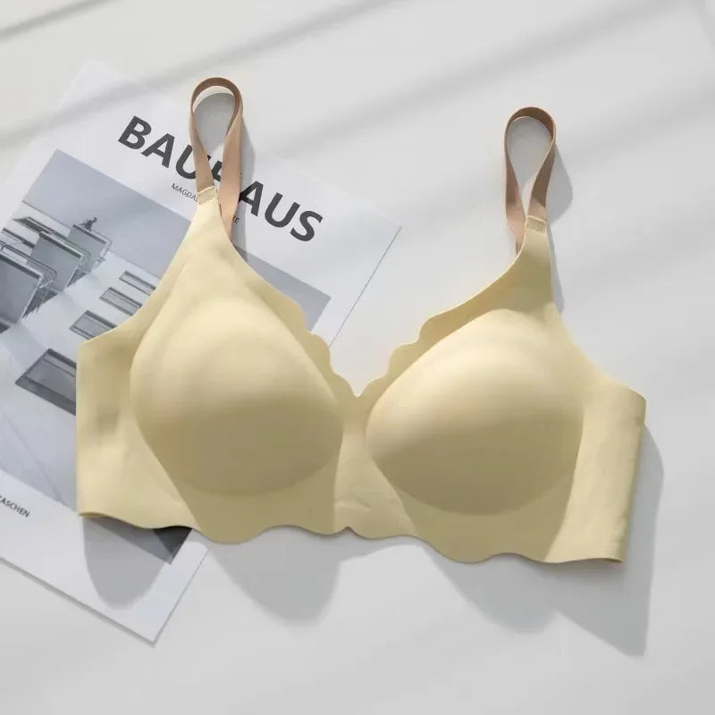 BH Bralette Top Women's Underwear No Steel Ring Pure Desire Comfortable Upper Support Sling Adjustable Beauty Back Bra for Women