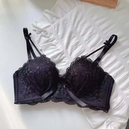 Anti Sagging Bralette Mujer Seamless Bras for Women Sexy Lingerie Korean Push Up Bra Brassiere Black Underwear Cute Korean Style