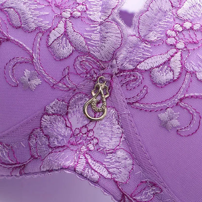 Adjustable Sexy Lingerie Bralette Push Up Bras for Women Underwear Vintage Floral Print Sexy Lace Bras Mujer Feminino Lingerie