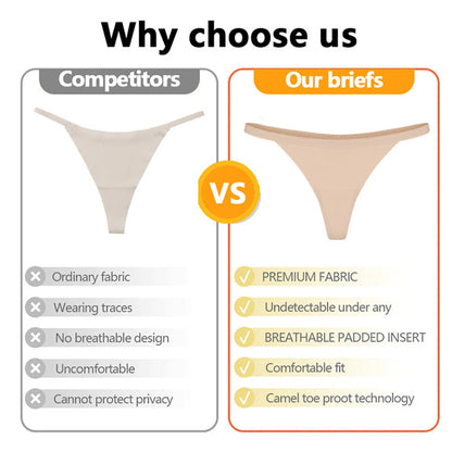 Camel Toe Concealer No Show Panties Seamless Camel Toe Hider Workout Underwear Invisible Cameltoe Proof Thong