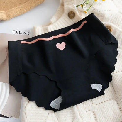 M-XL Ladies Briefs Seamless Ice Silk Sexy Thin Underwear Ladies Traceless Middle Waist Panties Female Lingerie Intimates