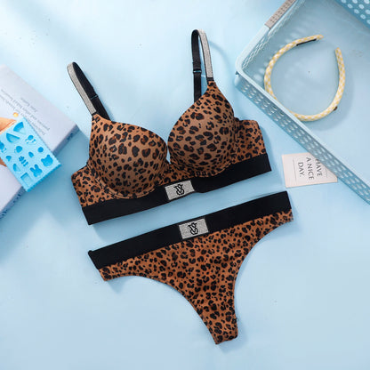Victoria s Secret Wireless Demi T Shirt Bra Panties Set Sexy Lingerie Women Bra Set Lace Push Up Comfortable