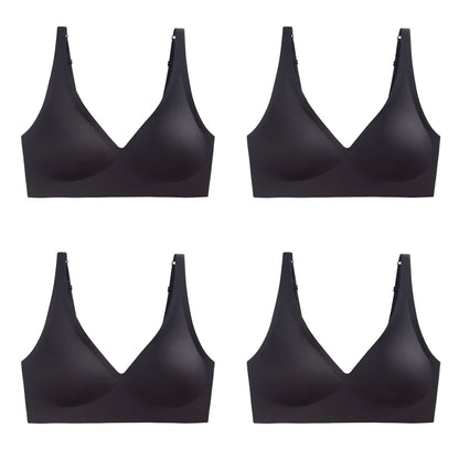 4Pcs/Set Seamless Bras For Women Wireless Brassiere Soft Padded Underwear Female Push Up Underwear Sexy Lingerie Intimates
