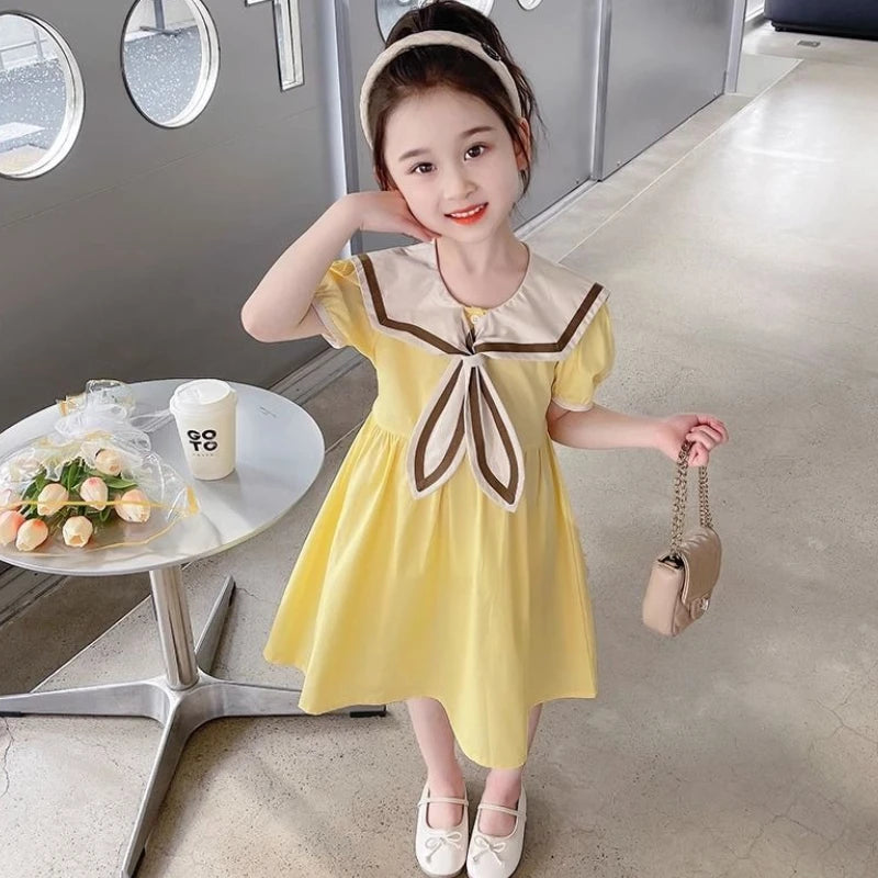 Navy Academy-style Skirt Dresses for Kids Girls 8 Years Girl Costume Women's Summer Girls' Clothes Children's Dress 12 Luxury 10