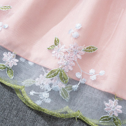 Bellbell Summer Infant Baby Girls Dress Floral Printed Toddler Girls Princess Dresses Fly Sleeve 2-6Yrs Little Girl Mesh Dresses