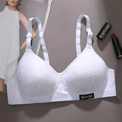 1pcs Women Thin Wireless Bra Girl Seamless Push Up Bra Student Comfort V-Shaped Underwear Adolescent Breathable Comfort Lingerie