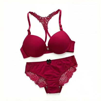 New product: Thick chest cushion gathered and pulled front button bra sexy and beautiful back multi-color women underwear A2128