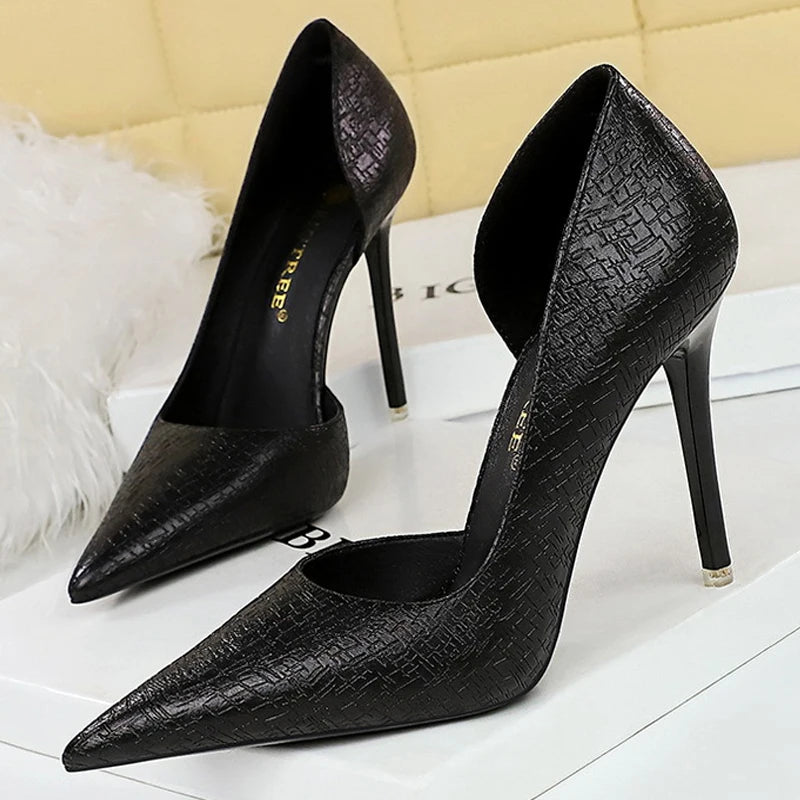BIGTREE Shoes Sequin Cloth Women Pumps Fashion Wedding Shoes Luxury High Heels Women Shoes Stilettos Heels Sexy Party Shoes 2026
