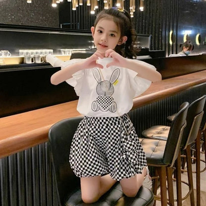 Children's Costumes Girls Clothes From 8 To 12 Years Old Sets 10 7 Girls' Summer Girl Suit 5 6 Kids Set Child Cotton Clothing 4