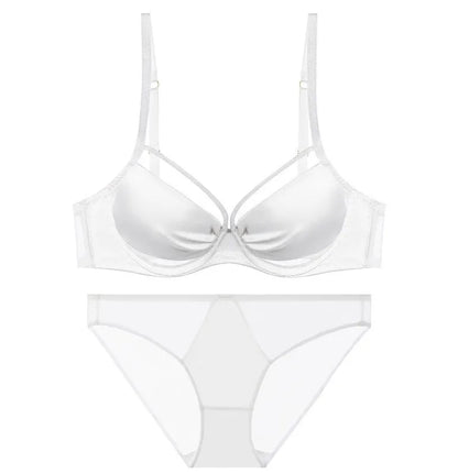 섹시 Push Up Bra Victoria Style - Wireless Slimming Lingerie Large Breasts, French Thin Tapered Bralette Anti Sag T-Shirt Bra