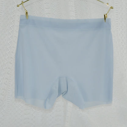 1pc Summer Ice Silk Ultra-thin Boxer Underwear Women Seamless High Waist Panties Plus Size Quick Dry Female Safety Short Pants