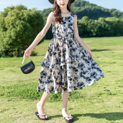 Summer Princess Dress for Kids Girl Clothes 9 Years To 10 Children Girls Dresses 6 8 From 12 Old Puffy 2025 Children's Year Up 4