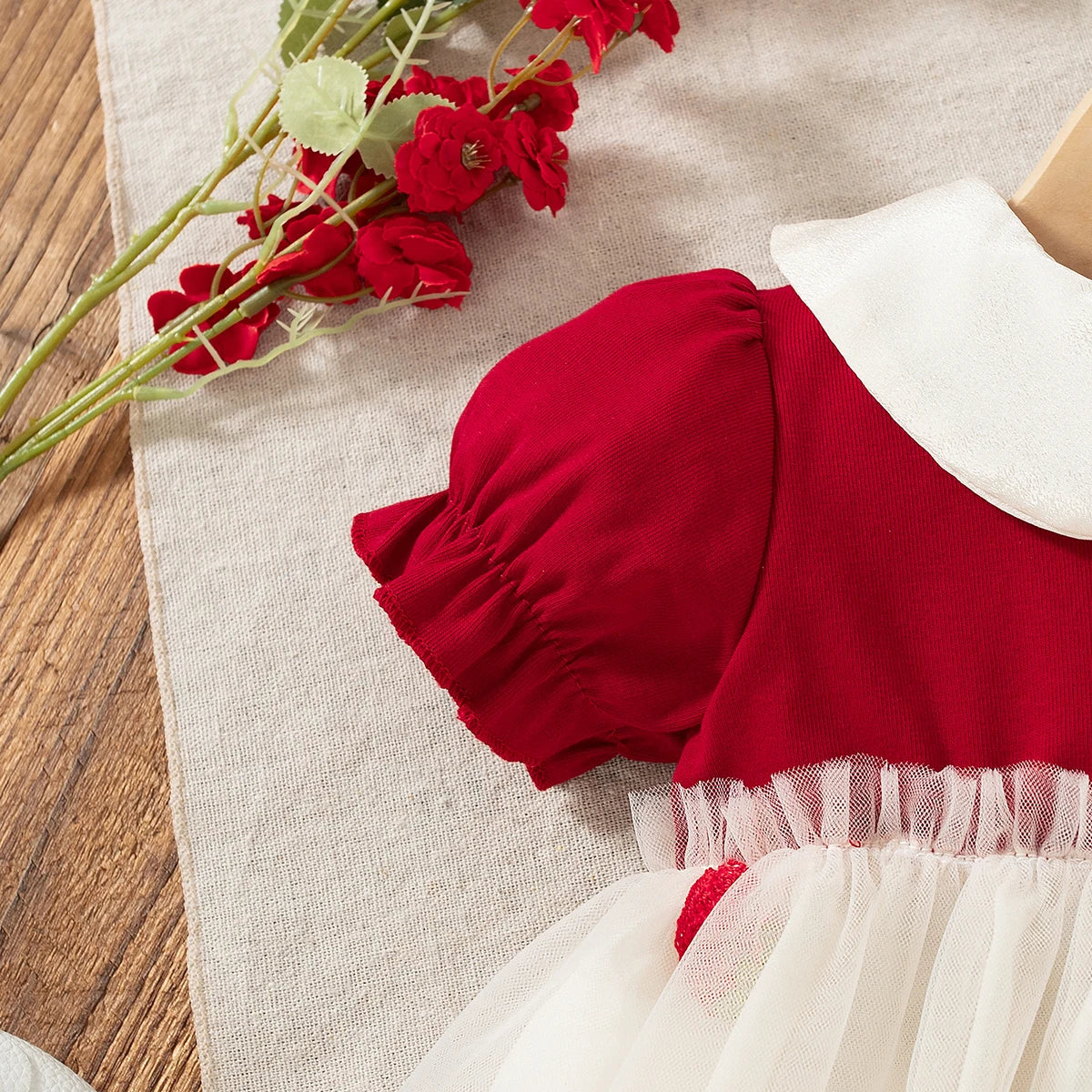 Baby Girl Princess Dress Summer New Strawberry Chiffon Children'S Clothing (9 Months -3 Years Old)