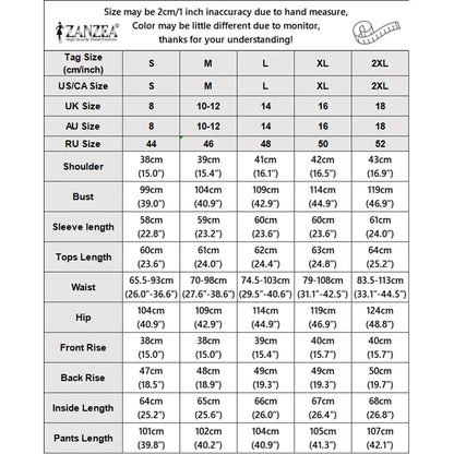 ZANZEA Fashion Women Matching Sets Autumn Chic Color-Blocking Office Outfits Long Sleeve Shirt Belted Wide Leg Pant Sets 2 Piece