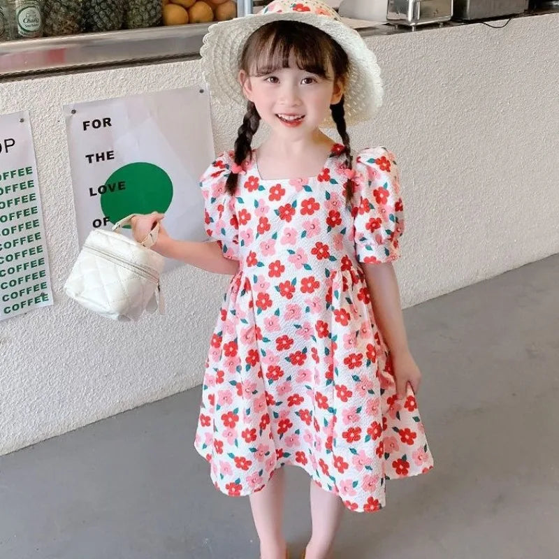 Stylish Summer Floral Dress Girl Clothes 10 To 12 Years From Fashion Junior Girls' Clothing 11 Old Girl's Female Child Children