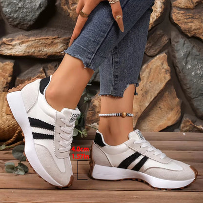 Womens Sneakers Mesh Breathable Walking Shoes Fashion Chunky Platform Sneakers Retro Jogging Footwear Ladies Casual Sports 2026