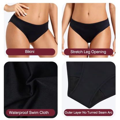Menstrual Panties For Pool Girl Menstruation Swimwear Leakproof Underpants Period Swimwear Woman Menstrual Briefs for Swimming