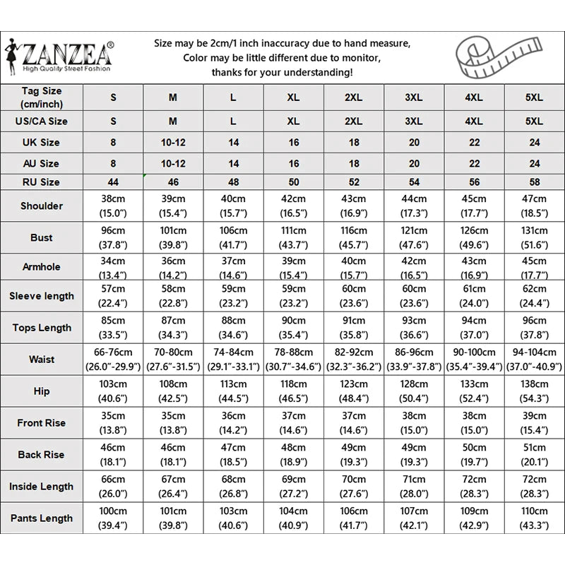 Ramadan Outfit 2026 ZANZEA Fashion Muslim Suit Women 2 Piece Sets Full Sleeve Long Tops Wide Leg Pant Sets Dubai Hijab Tracksuit