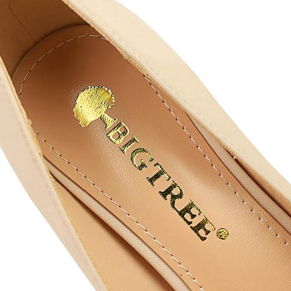 BIGTREE Shoes Women Pumps Metal Chain Decoration High Heels Mixed Colors Pointed Stilettos Lady Heels Party Shoes Female Pumps