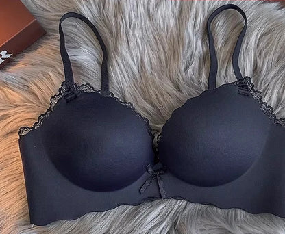 Hot Selling Ladies Push Up Bra Set Seamless Wireless Support Anti-Sagging Comfort Lingerie S-XL for Young Women Soft Daily Wear