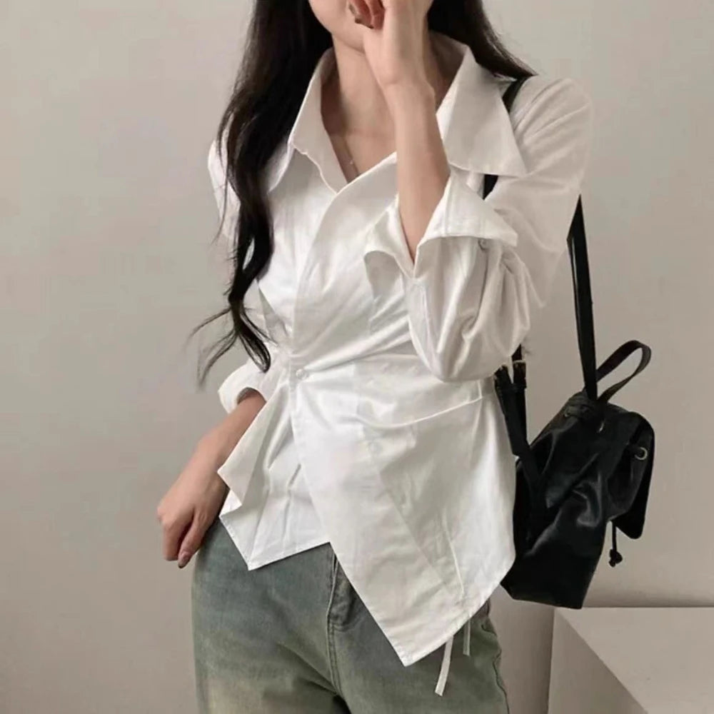 Spring Autumn Casual Striped Shirt Women Shirts Fashion Female Long Sleeve Slim Blouse Tops Office Lady Shirts