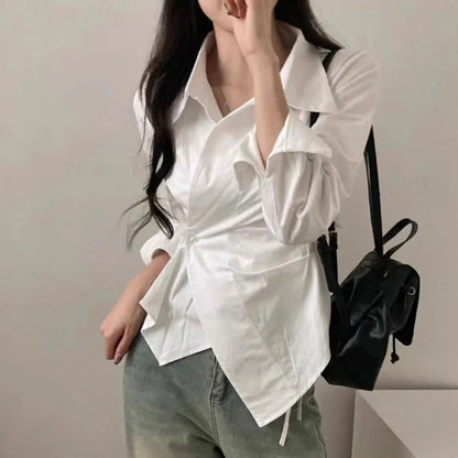 Spring Autumn Casual Striped Shirt Women Shirts Fashion Female Long Sleeve Slim Blouse Tops Office Lady Shirts