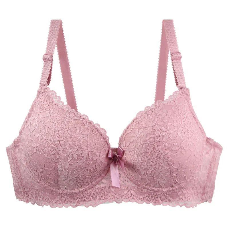 2025 New Sexy Bras 34/75 36/80 38/85 40/90 42/95 44/100 BC Cup Unerwear For Women Bow Floral Push Up Lingerie
