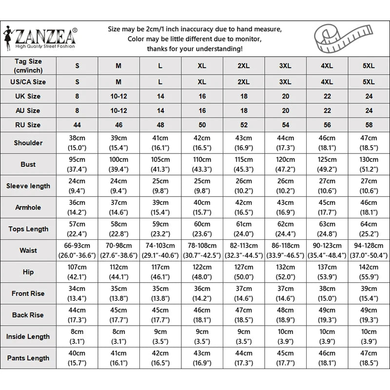 ZANZEA Women's 2-Piece Short Sets Printing Paneled V-Neck Short Sleeve Top Elastic Waist Shorts Matching Sets 2026 Summer Co-ord