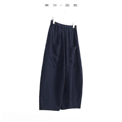 Walking with the Wind~ Linen Wide-Leg Pants, Cropped Pants, Plus-Size Loose Skirt Pants, Casual Women's Pants, New Summer Style