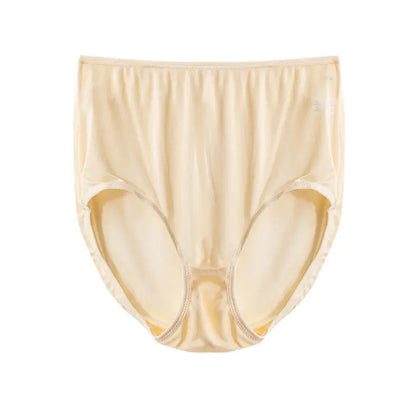 3Pcs/Set Natural Mulberry Silk Women's Underwear High Waist Briefs Traceless Breathable Sexy Underwear  Underwear Women Panties