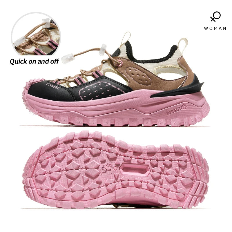 GOLDEN CAMEL Hiking Sandals Women Sports Quick-dry Water Shoes Beach Sandal Shoes Non-slip Wading Shoes for Men Casual Walking
