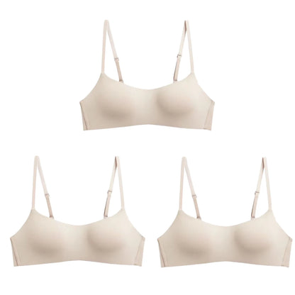 3Pcs/Lot Women Seamless Square Neck Bra Wireless Smooth Invisible Bralette Sexy Lingerie 1/2 Cup Non-detachable Brassiere S-XL