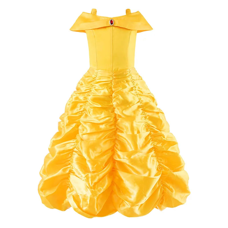 Children Costume Girl Dress Halloween Princess Cosplay Party Rapunzal Anna Elsa Birthday Clothes