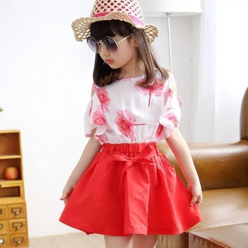 Children's Sets 8 To 14 Year Old Girls Clothes Outdoor Kids Girl 12 Years Fashion Letters Summer Luxury From 13 Child Girl's Set