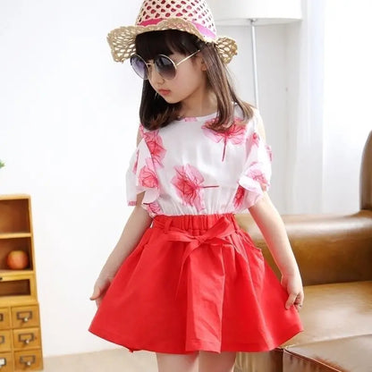Children's Sets 8 To 14 Year Old Girls Clothes Outdoor Kids Girl 12 Years Fashion Letters Summer Luxury From 13 Child Girl's Set