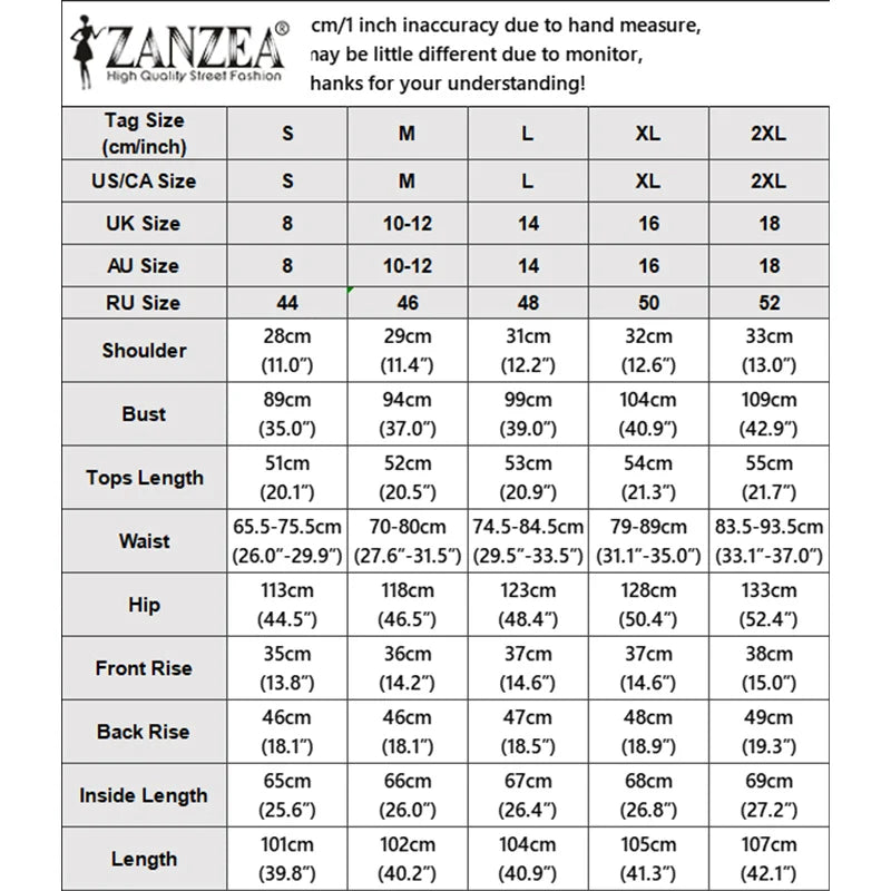 ZANZEA Women Elegant 2-Piece Matching Sets Sleeveless Vests & Wide Leg Pants 2pcs Pant Sets Summer Office Lady Work Suits Outfit
