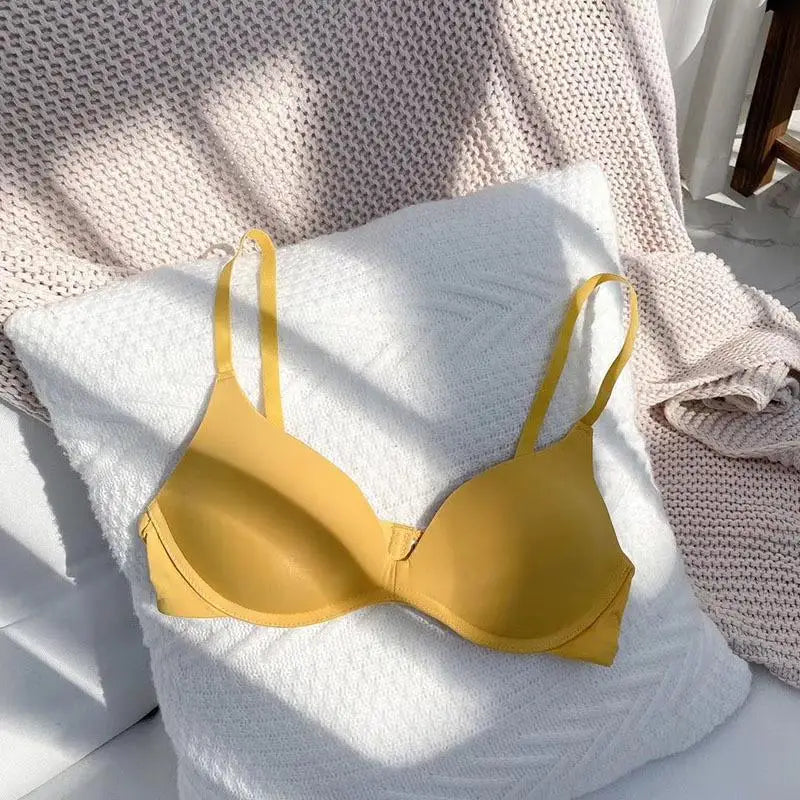 Women Seamless Bra Sexy No Wire Push Up Underwear Girls Students Breathable Thin 12 Colors Bras