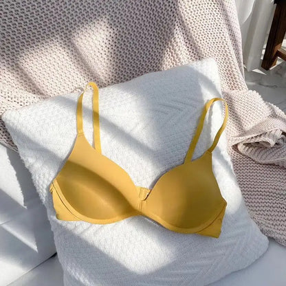 Women Seamless Bra Sexy No Wire Push Up Underwear Girls Students Breathable Thin 12 Colors Bras