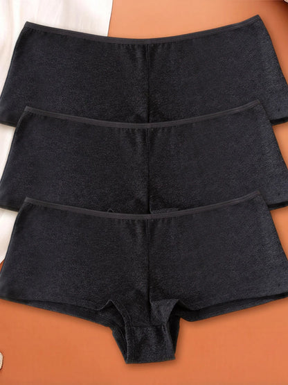 Cotton Underwear Women Sports Boxer Briefs Solid Color Sexy Comfortable Breathable Yoga Fitness Workout Fashion Women Underpants