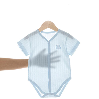 Bodysuit for Newborns Baby Clothes Sleepwear Summer Thin Baby Romper Overalls Jumpsuits Baby Romper Infants SolidClimb